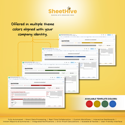 Proposal Bank Tracker for Financial Advisor and Insurance Agent PRO - BLUE